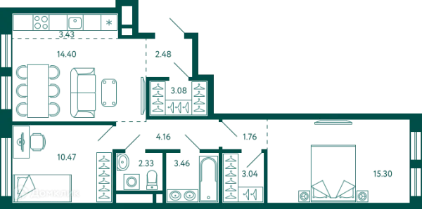 Квартира в ЖК Terle park (Терле Парк)