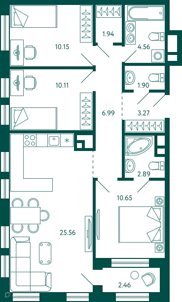 Квартира в ЖК Terle park (Терле Парк)