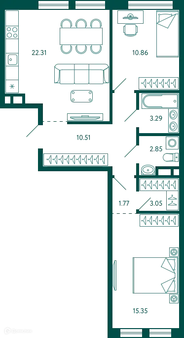 Квартира в ЖК Terle park (Терле Парк)