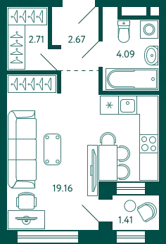 Квартира в ЖК Terle park (Терле Парк)