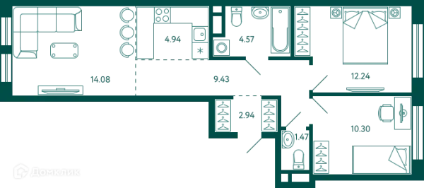 Квартира в ЖК Terle park (Терле Парк)