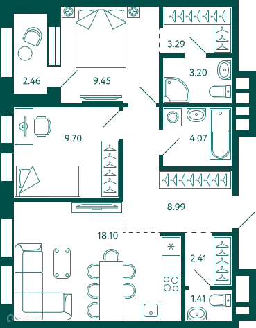 Квартира в ЖК Terle park (Терле Парк)