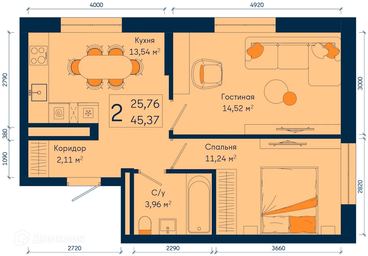 Фото квартиры в ЖК РИВЕР