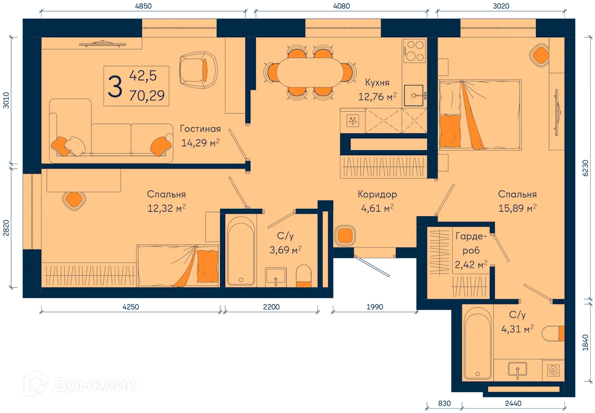 Фото квартиры в ЖК РИВЕР