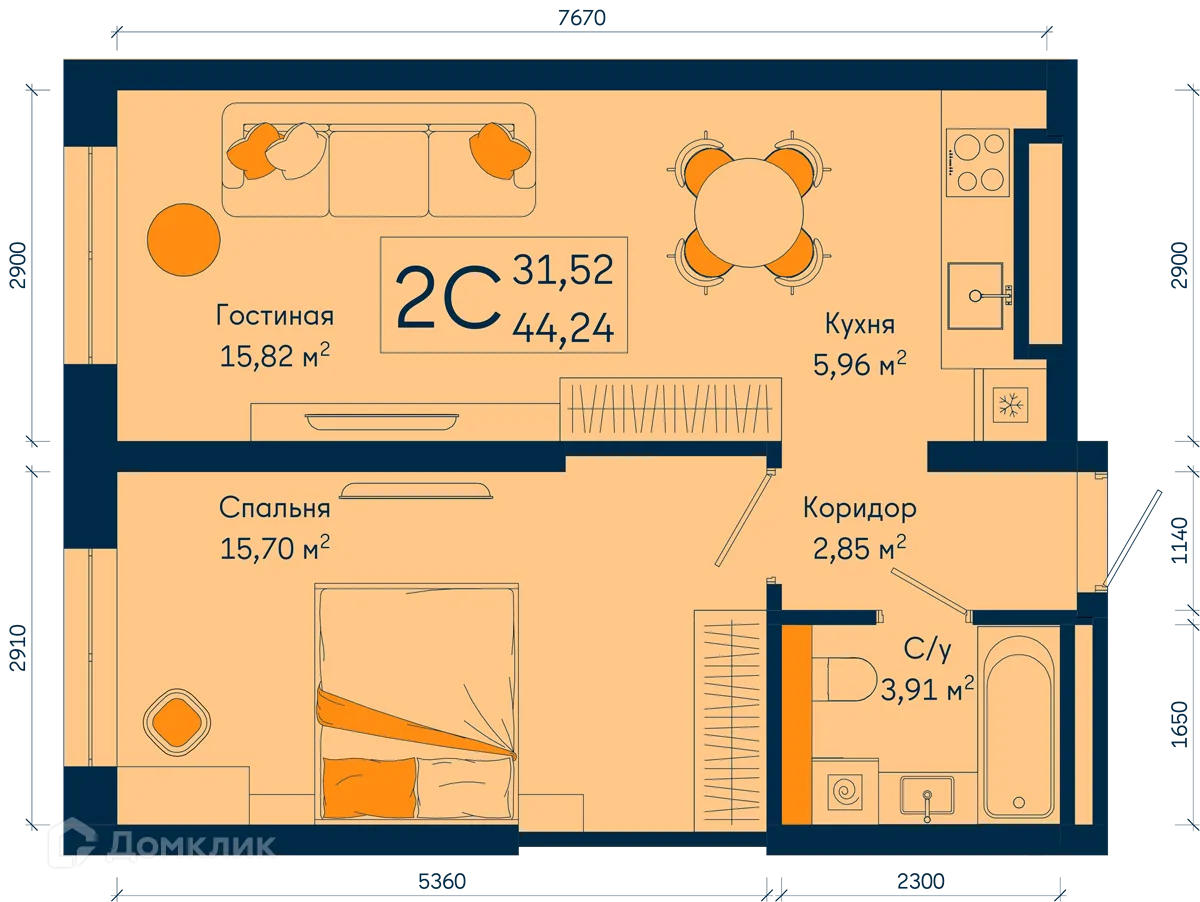 Фото квартиры в ЖК РИВЕР