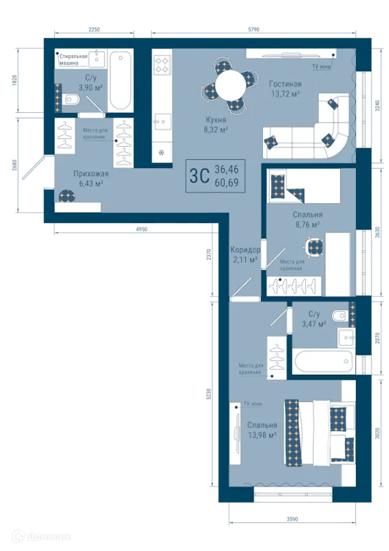Квартира в ЖК THE SKY (СКАЙ)