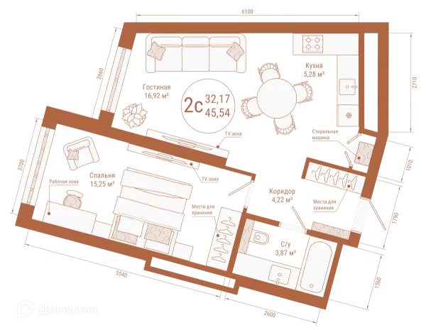 Квартира в ЖК "Divo Residence (Диво Резиденс)"