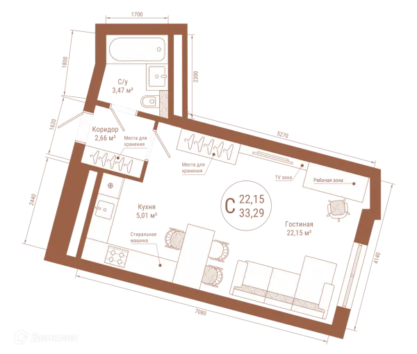 Квартира в ЖК "Divo Residence (Диво Резиденс)"