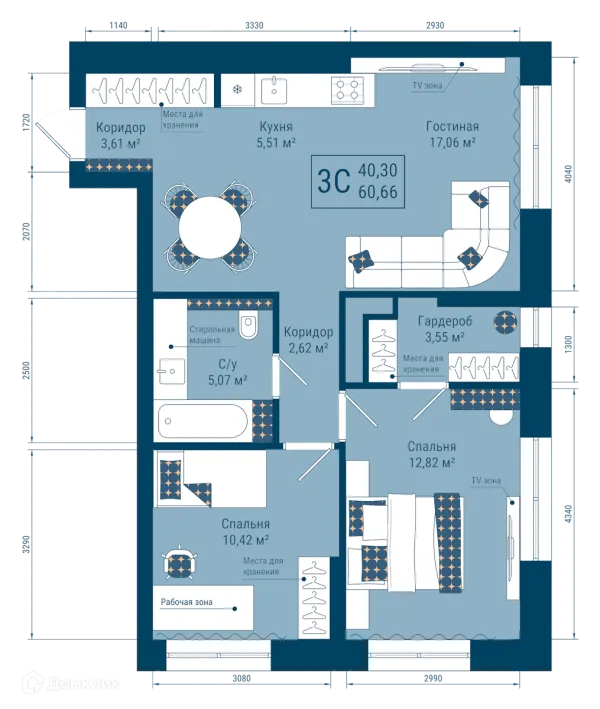 Квартира в ЖК THE SKY (СКАЙ)