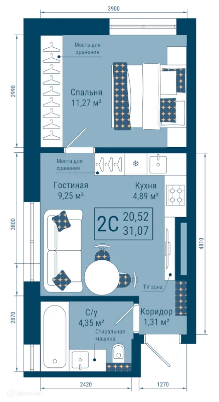 Квартира в ЖК THE SKY (СКАЙ)