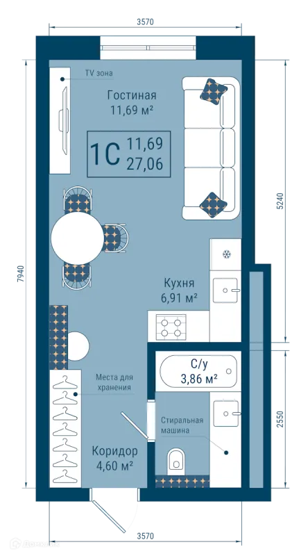 Квартира в ЖК THE SKY (СКАЙ)