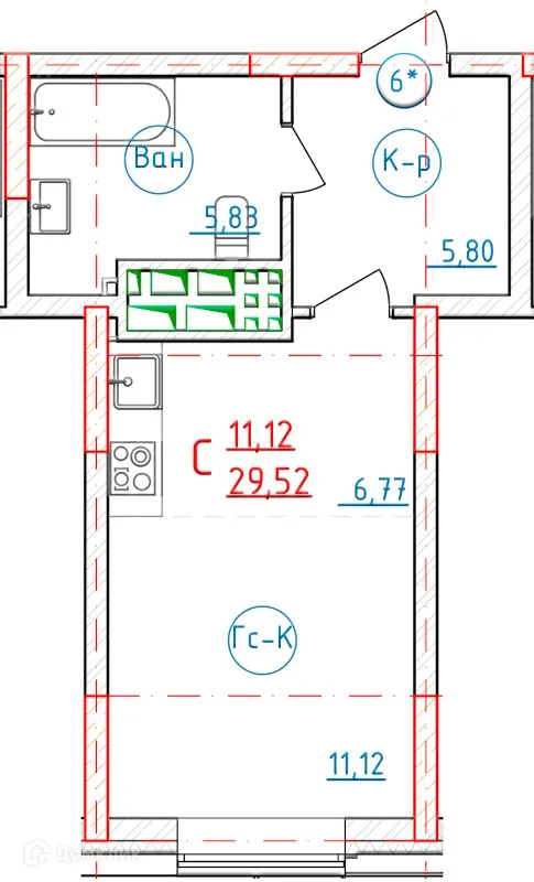 Фото квартиры в ЖК Grand Family ( ЖК Гранд Фемели)