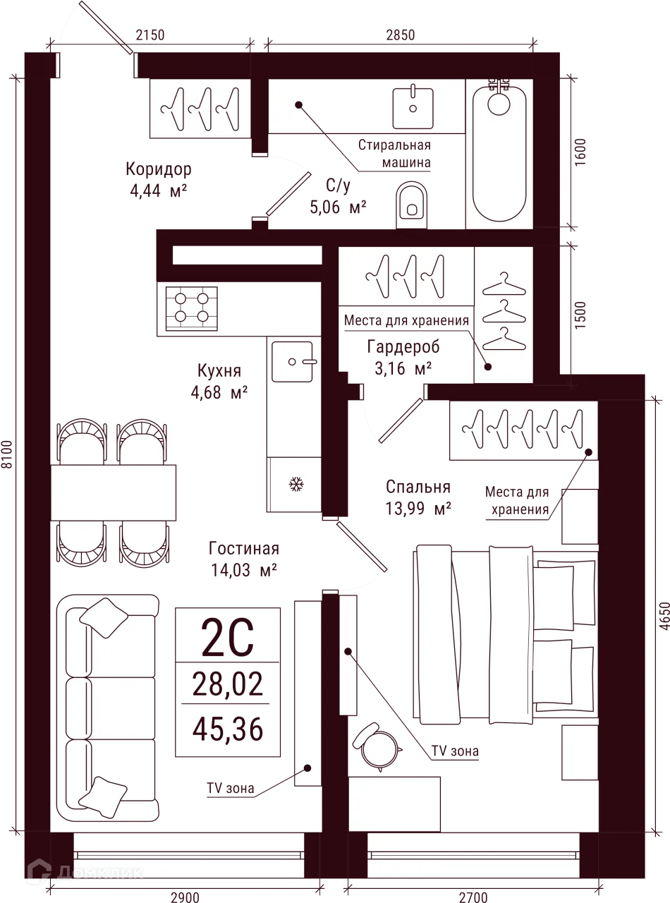 Фото квартиры в ЖК Каретная 51