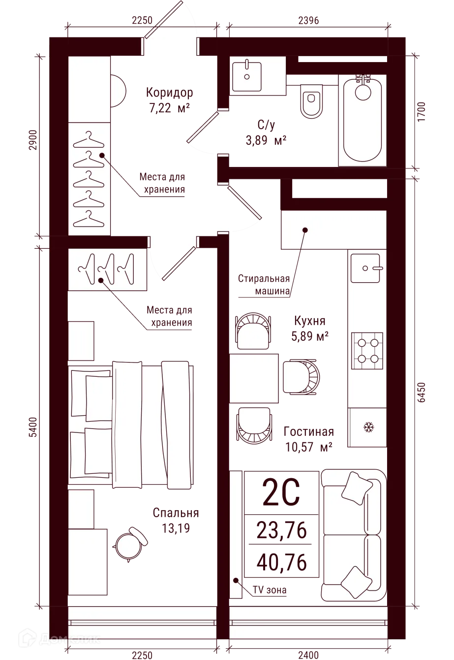 Фото квартиры в ЖК Каретная 51