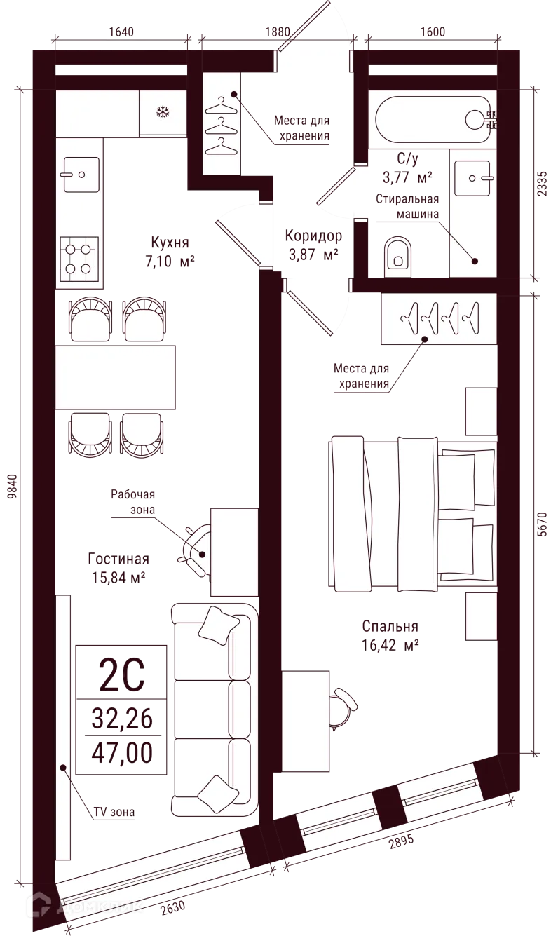 Фото квартиры в ЖК Каретная 51