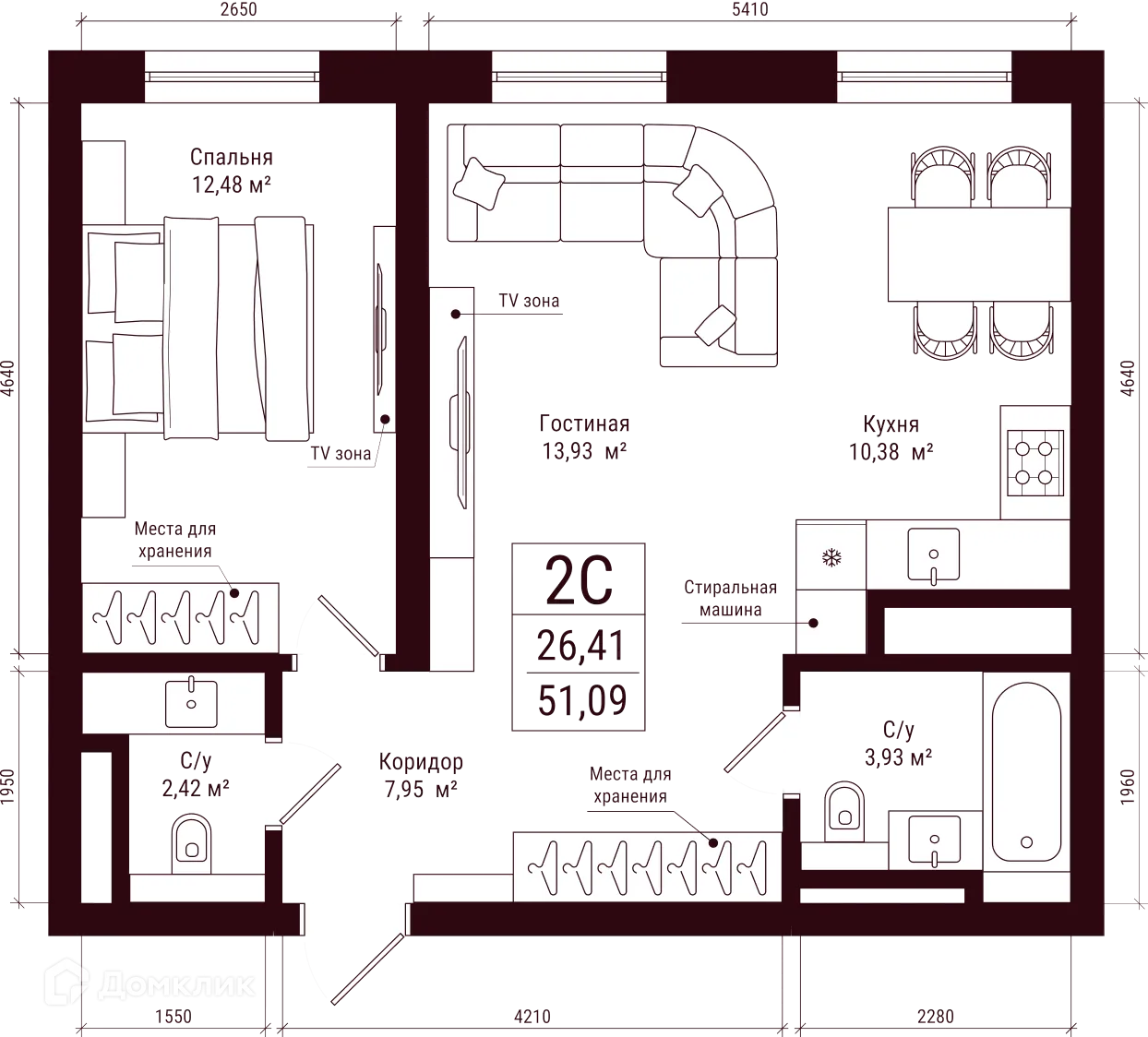 Фото квартиры в ЖК Каретная 51