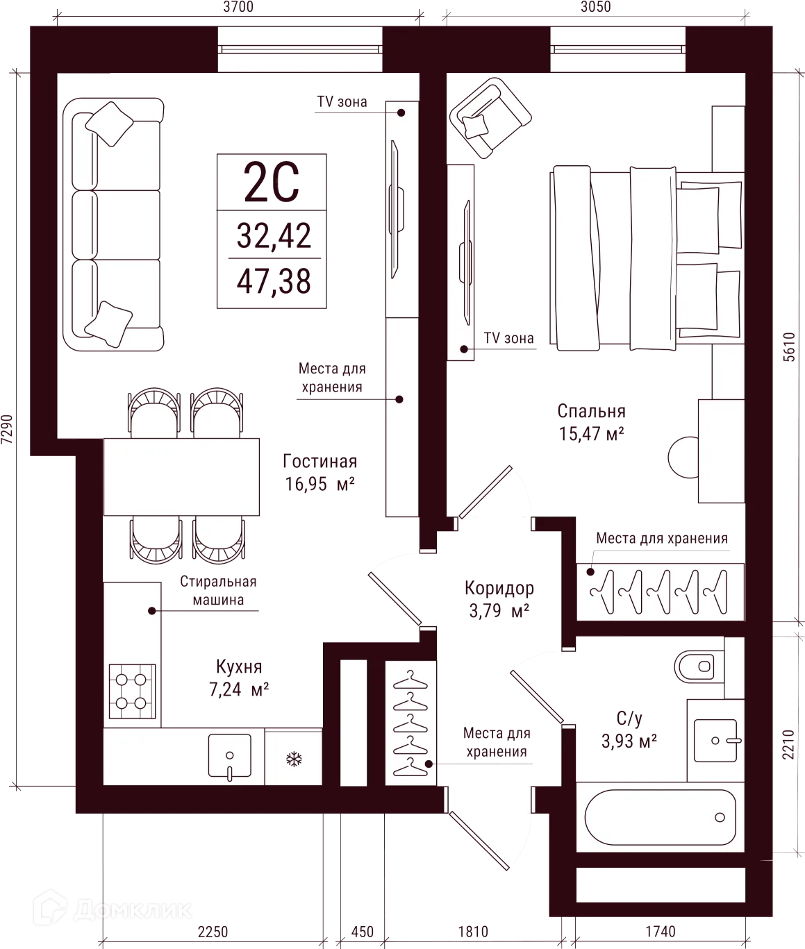 Фото квартиры в ЖК Каретная 51