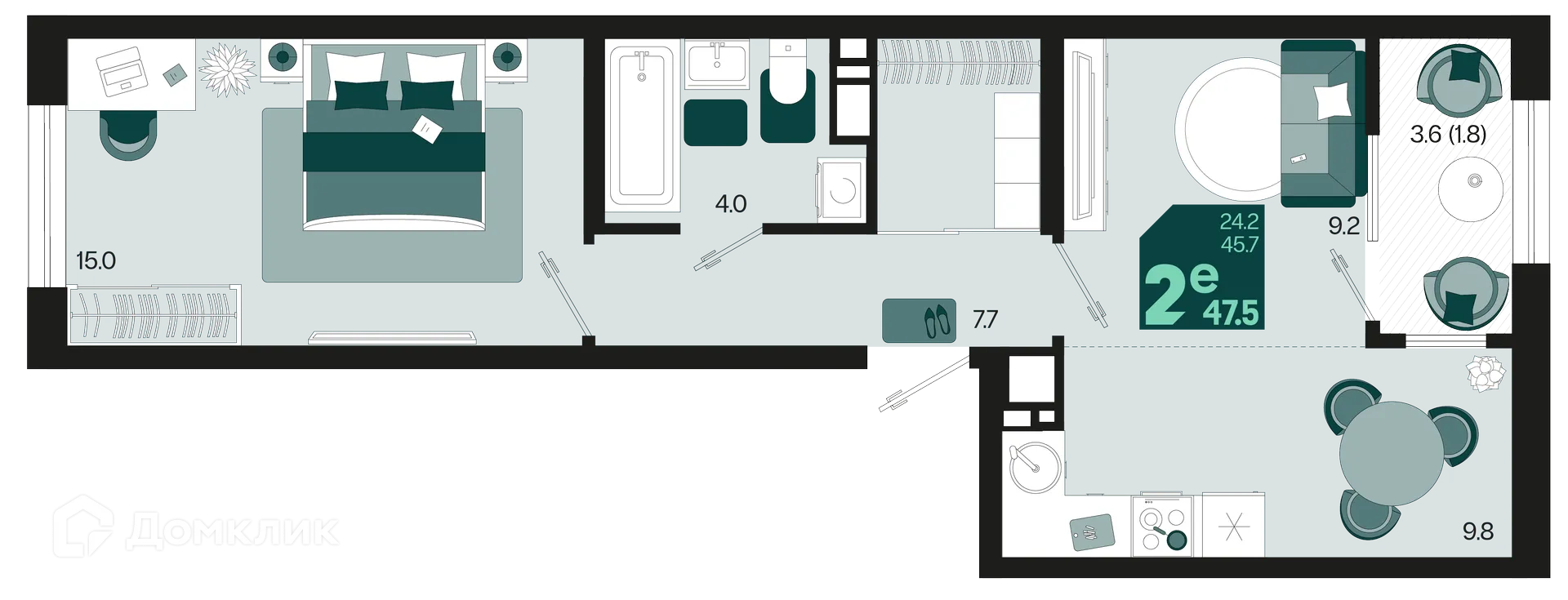 Фото квартиры в ЖК Первое место