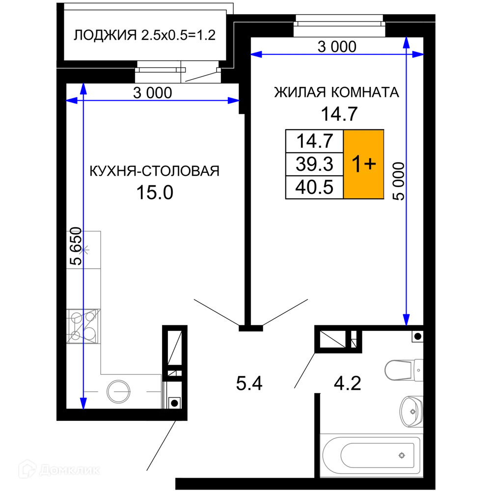Фото квартиры в ЖК "Дыхание"
