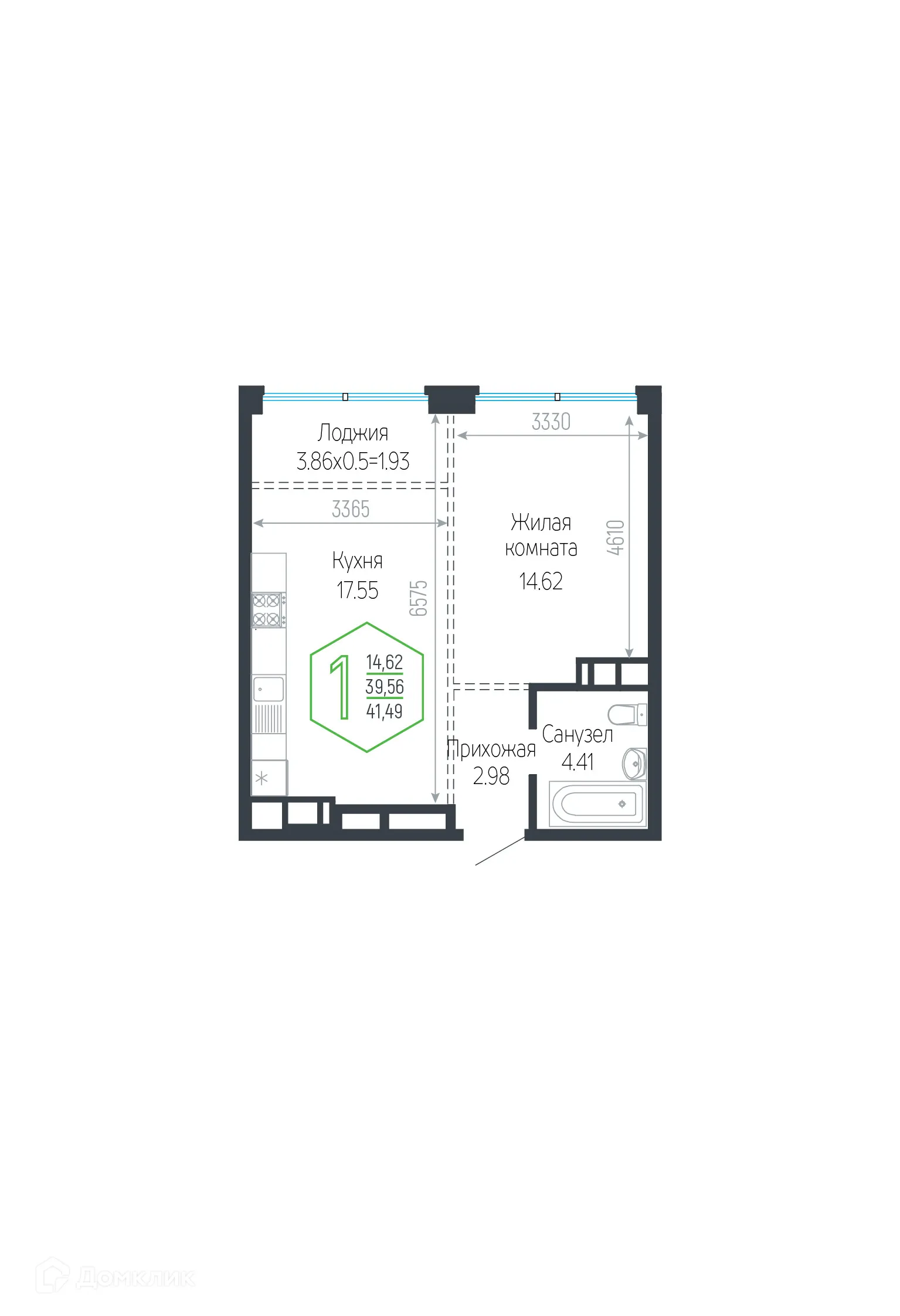 Фото квартиры в ЖК Гарантия на Обрывной