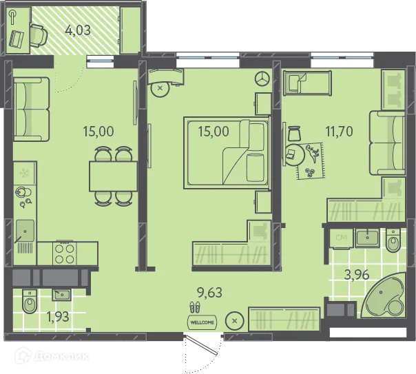 Фото квартиры в ЖК Теплые Края