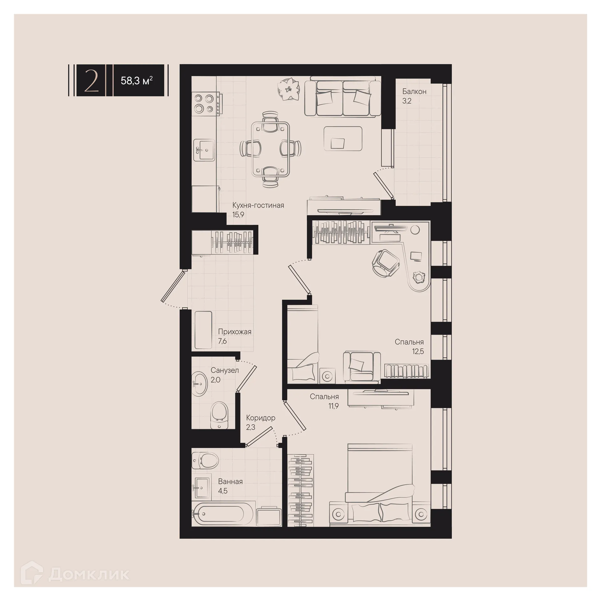 Фото квартиры в ЖК Культурный квартал Эрмитаж