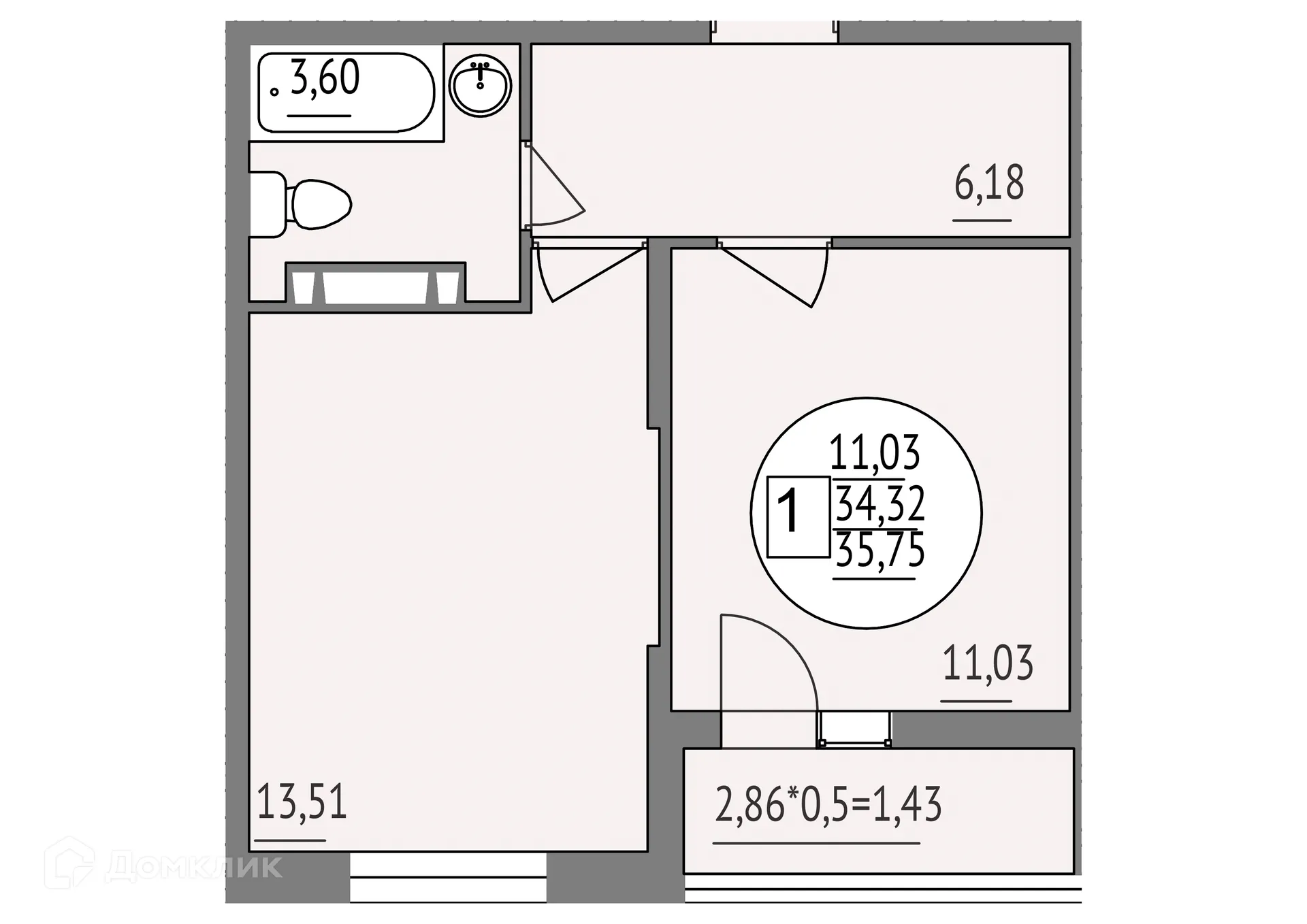 Фото квартиры в ЖК Друг
