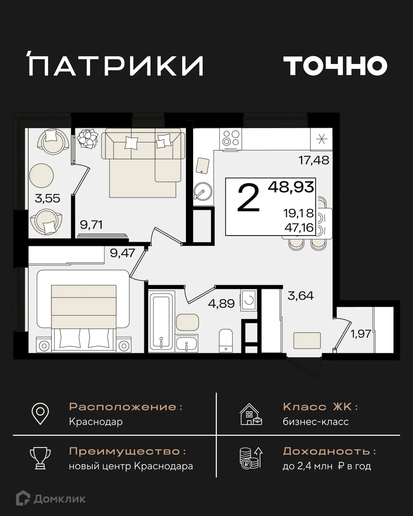 Фото квартиры в ЖК Патрики