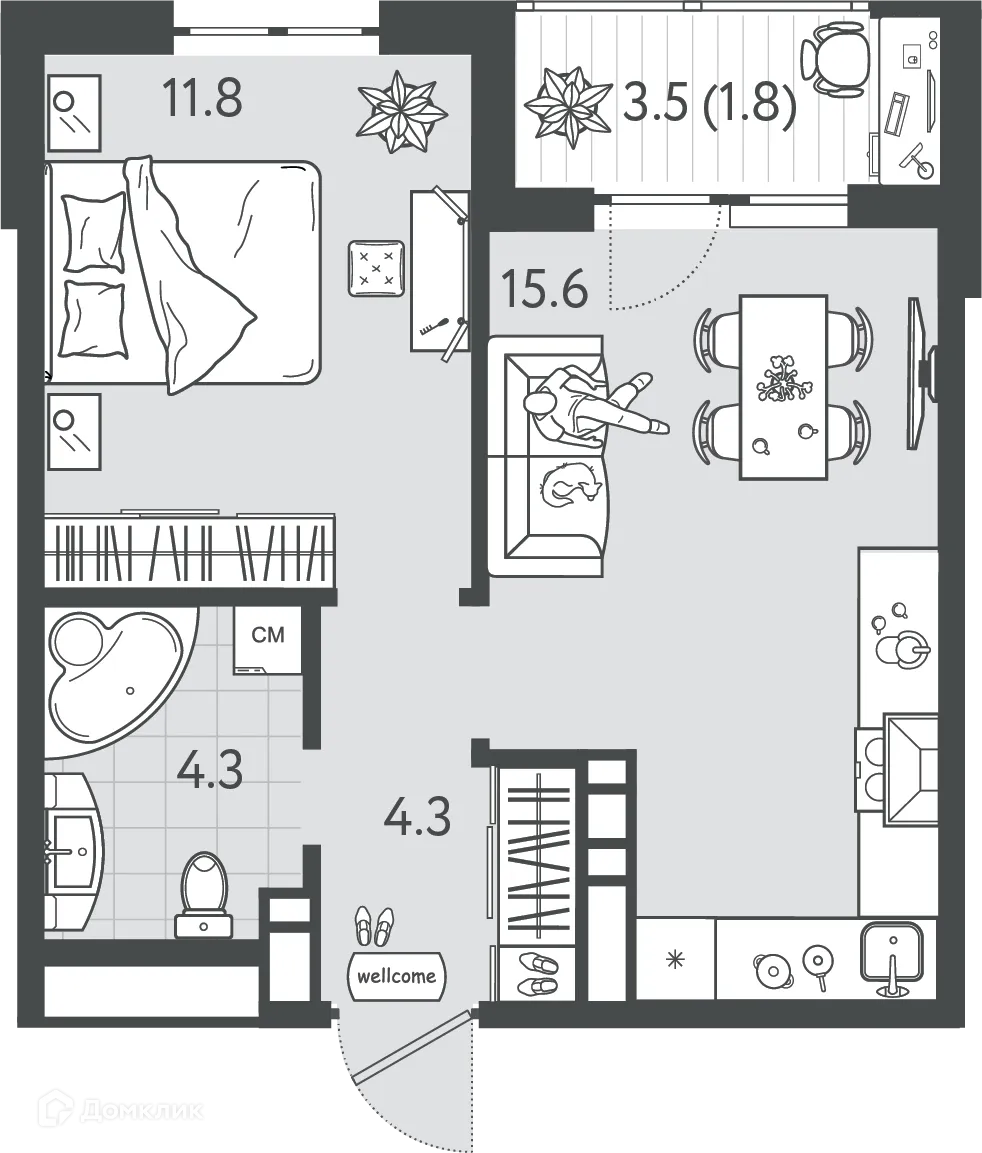 Фото квартиры в ЖК Все Свои VIP (Все Свои ВИП)