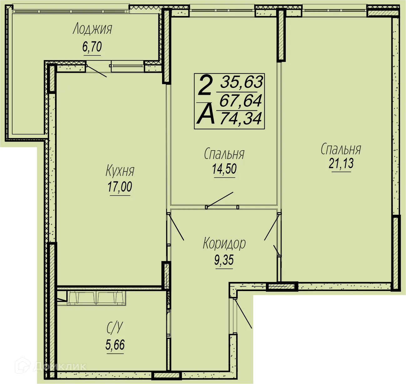 Фото квартиры в ЖК "Спутник"