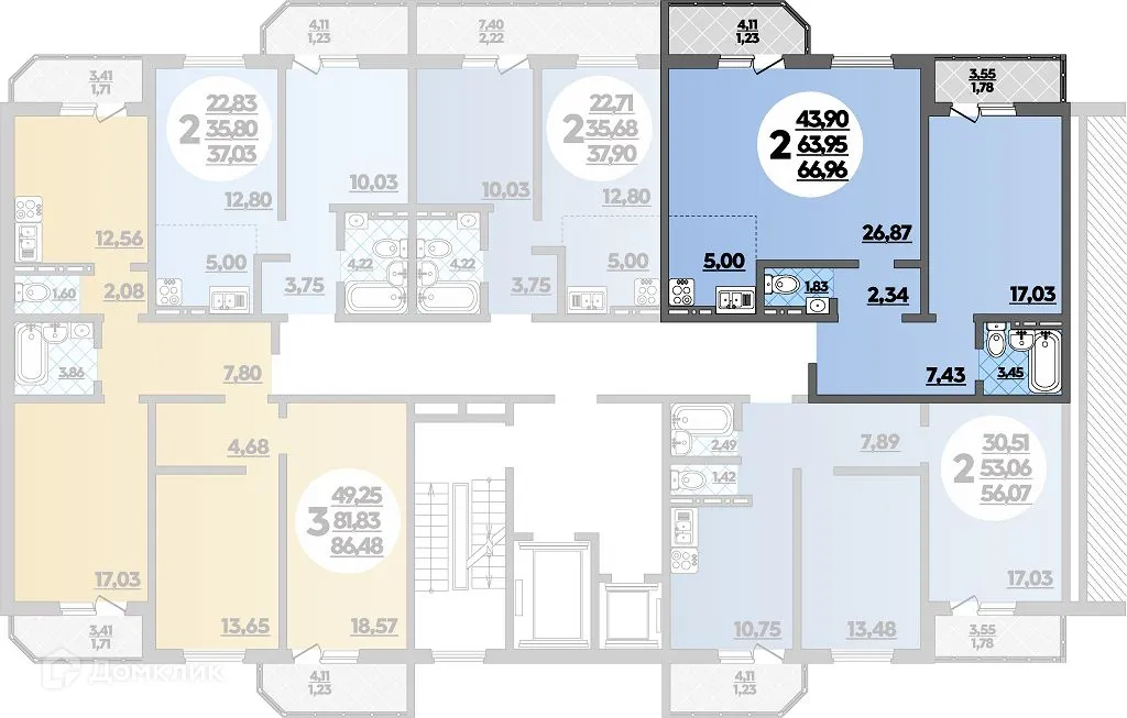 Фото квартиры в ЖК Квартал №6