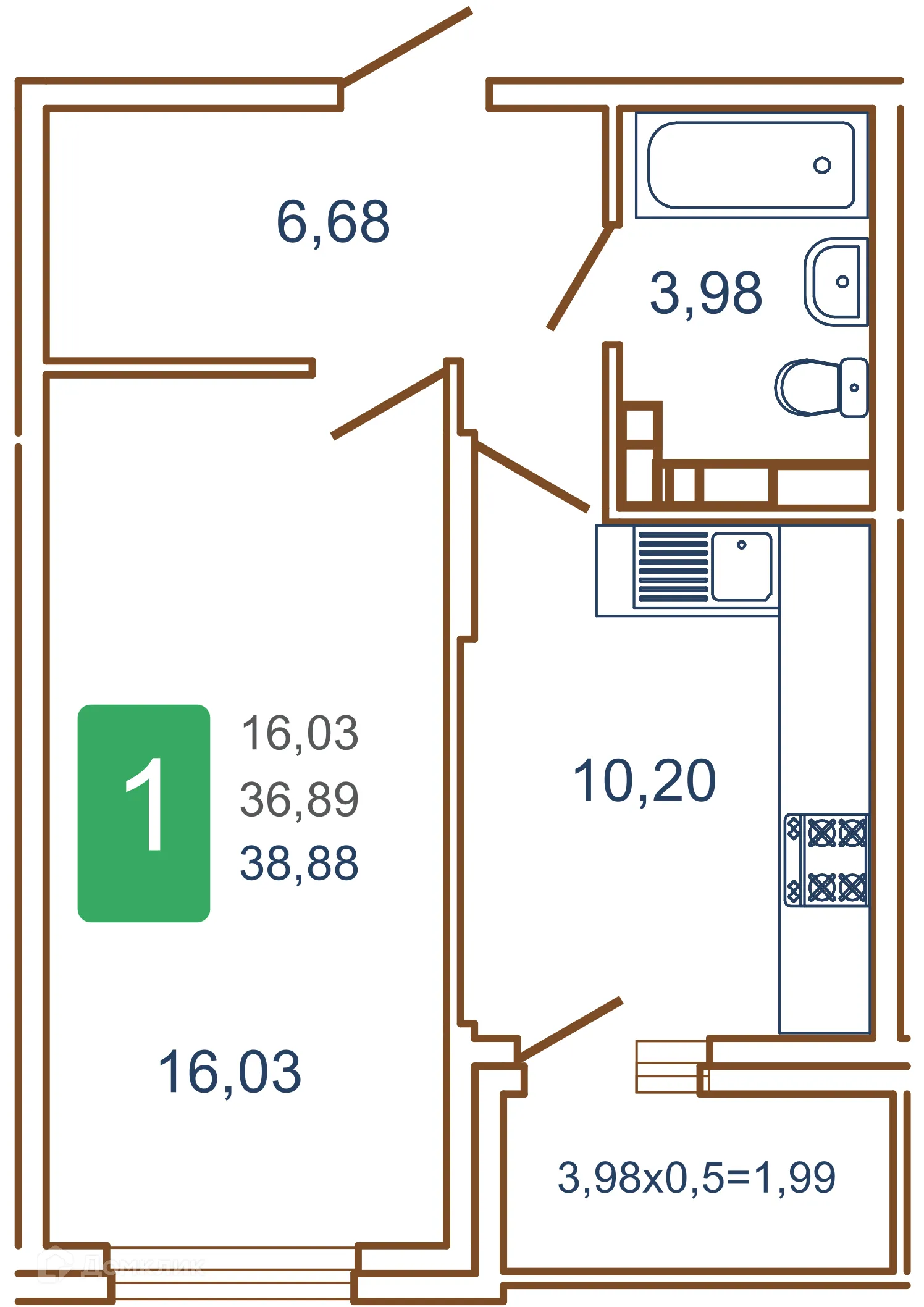Фото квартиры в ЖК Хорошая Погода