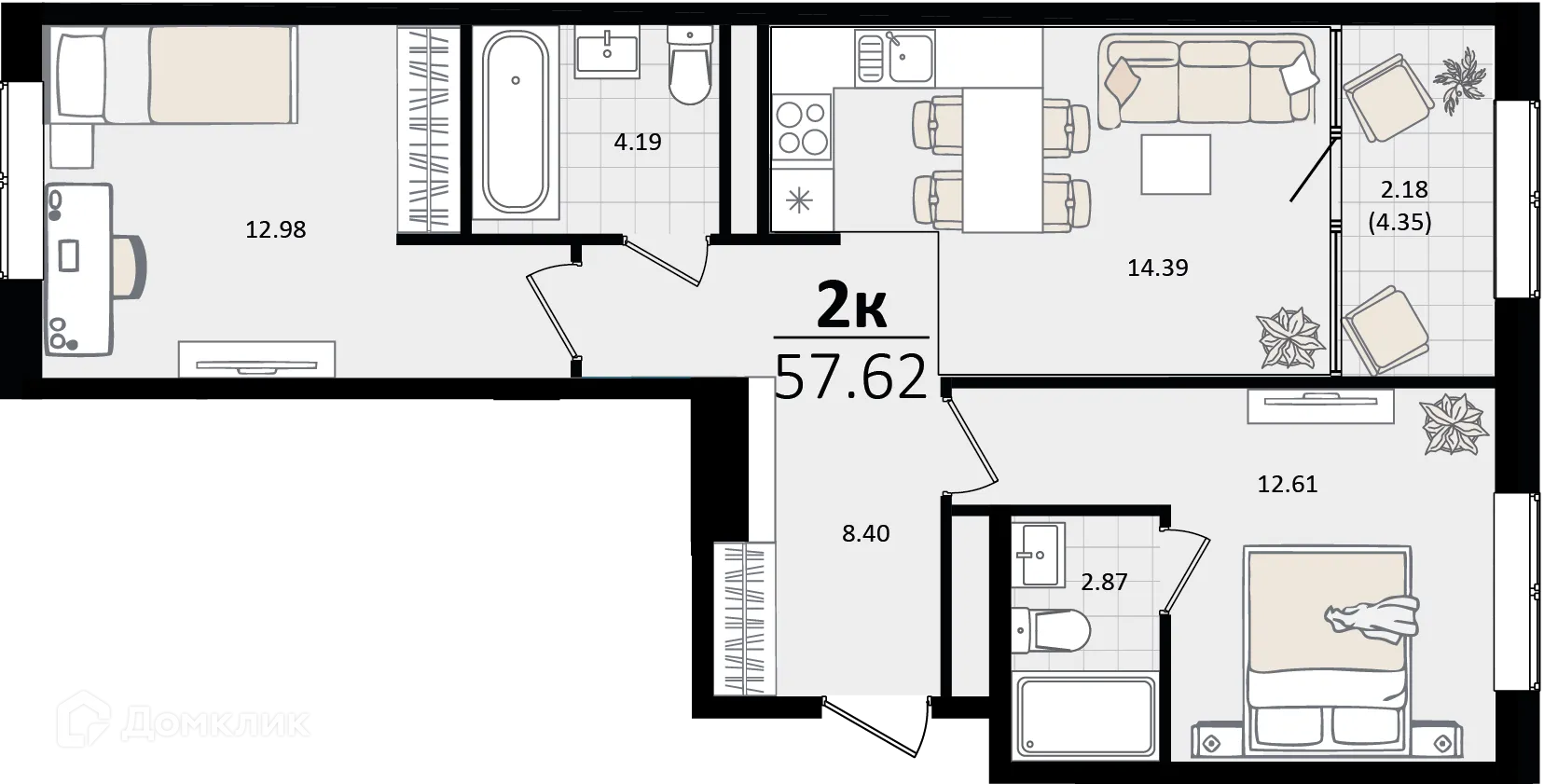 Фото квартиры в ЖК Патрики