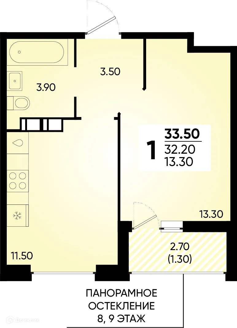 Фото квартиры в ЖК Клубный квартал Архитектор