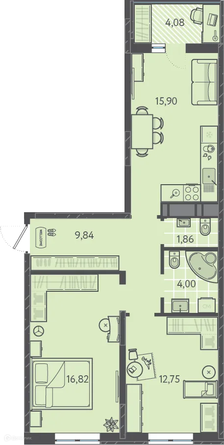 Фото квартиры в ЖК Теплые Края
