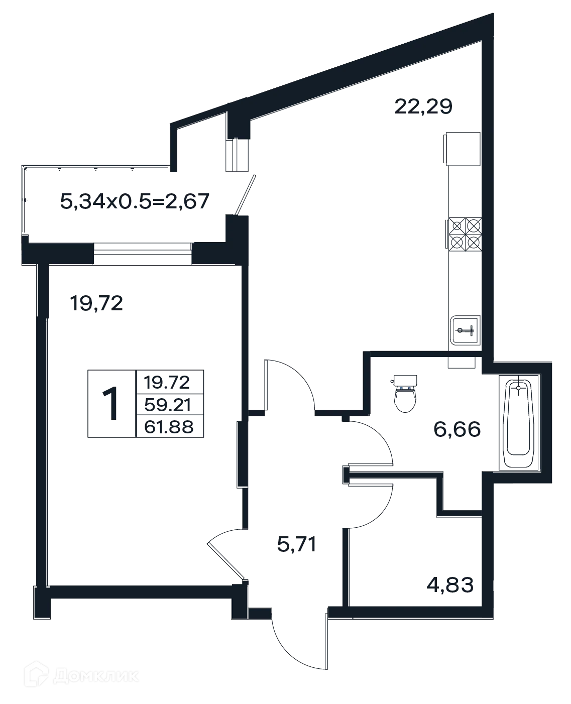Фото квартиры в ЖК "ЭНДЕМИК"