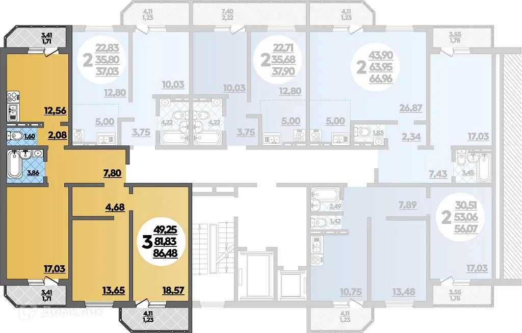 Фото квартиры в ЖК Квартал №6