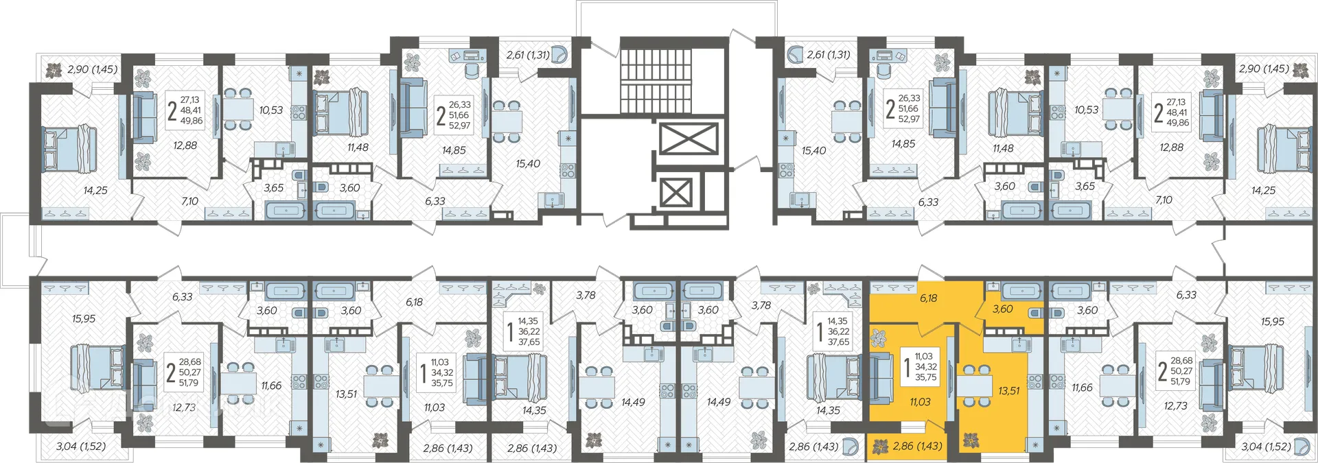 Фото квартиры в ЖК "Смородина"