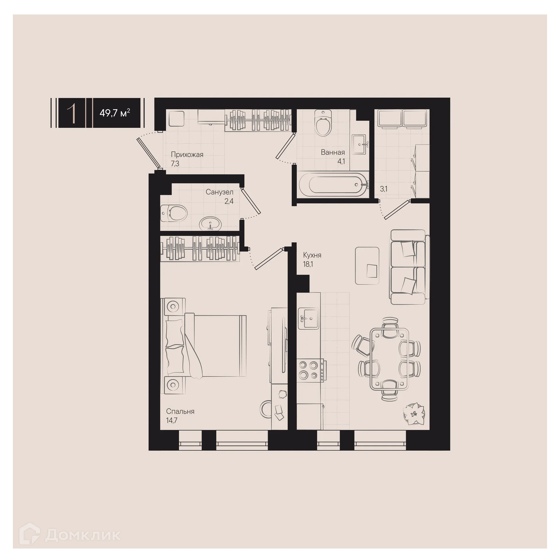 Фото квартиры в ЖК Культурный квартал Эрмитаж