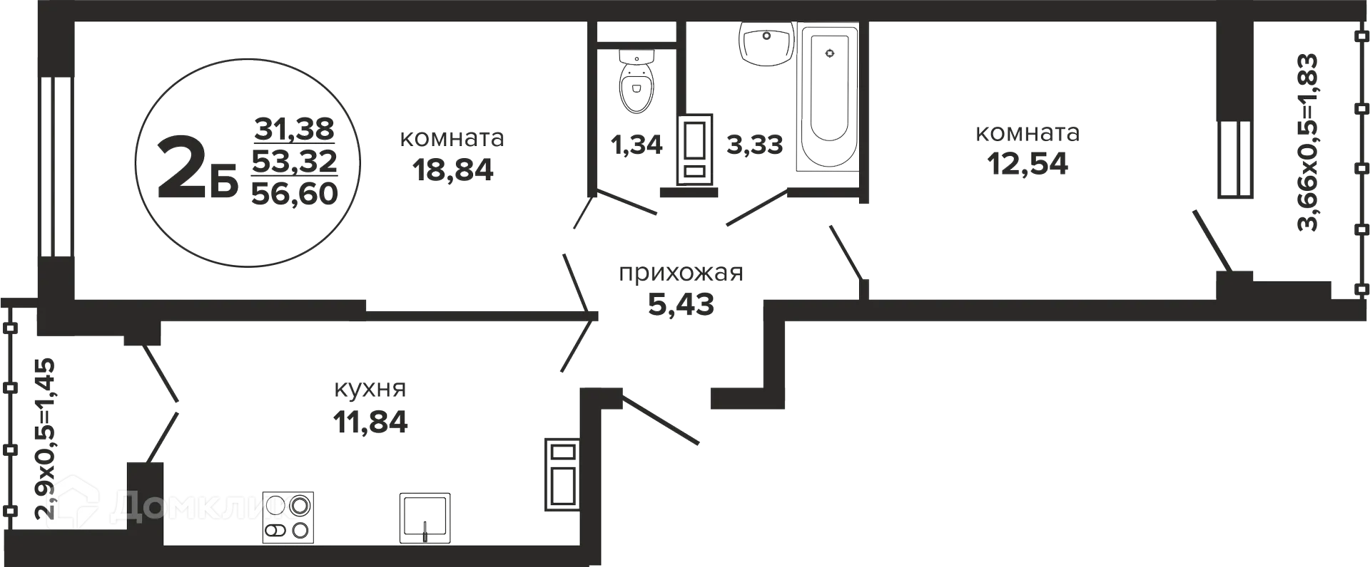 Фото квартиры в ЖК Гулливер