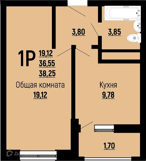 Фото квартиры в ЖК Славянка