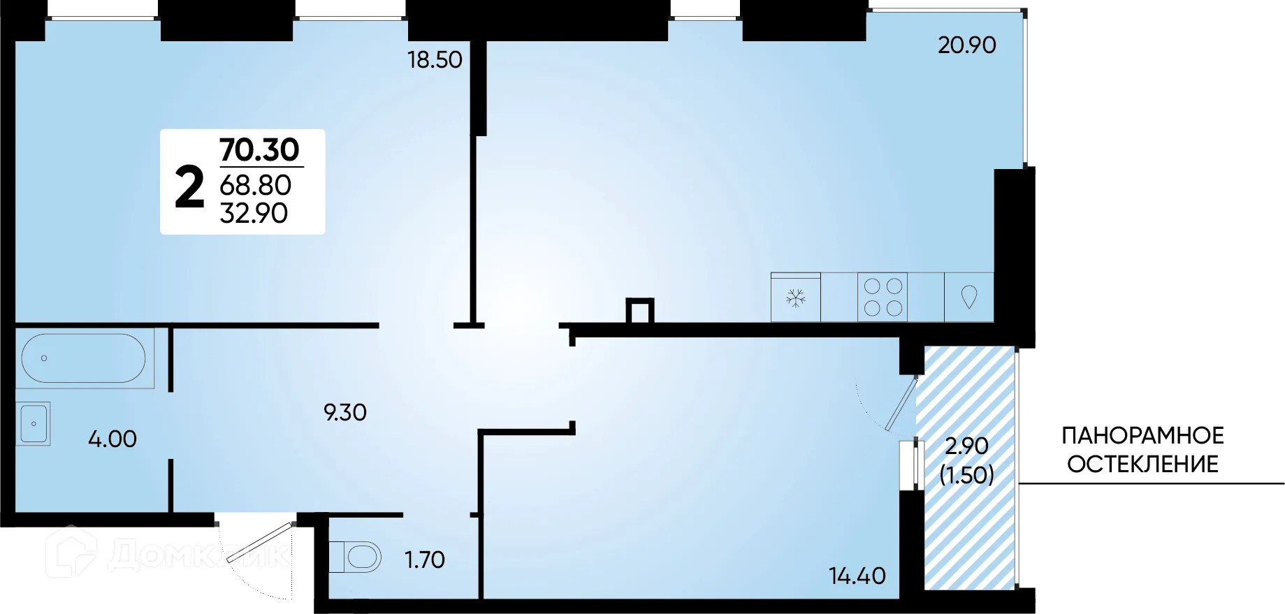 Фото квартиры в ЖК Клубный квартал Архитектор
