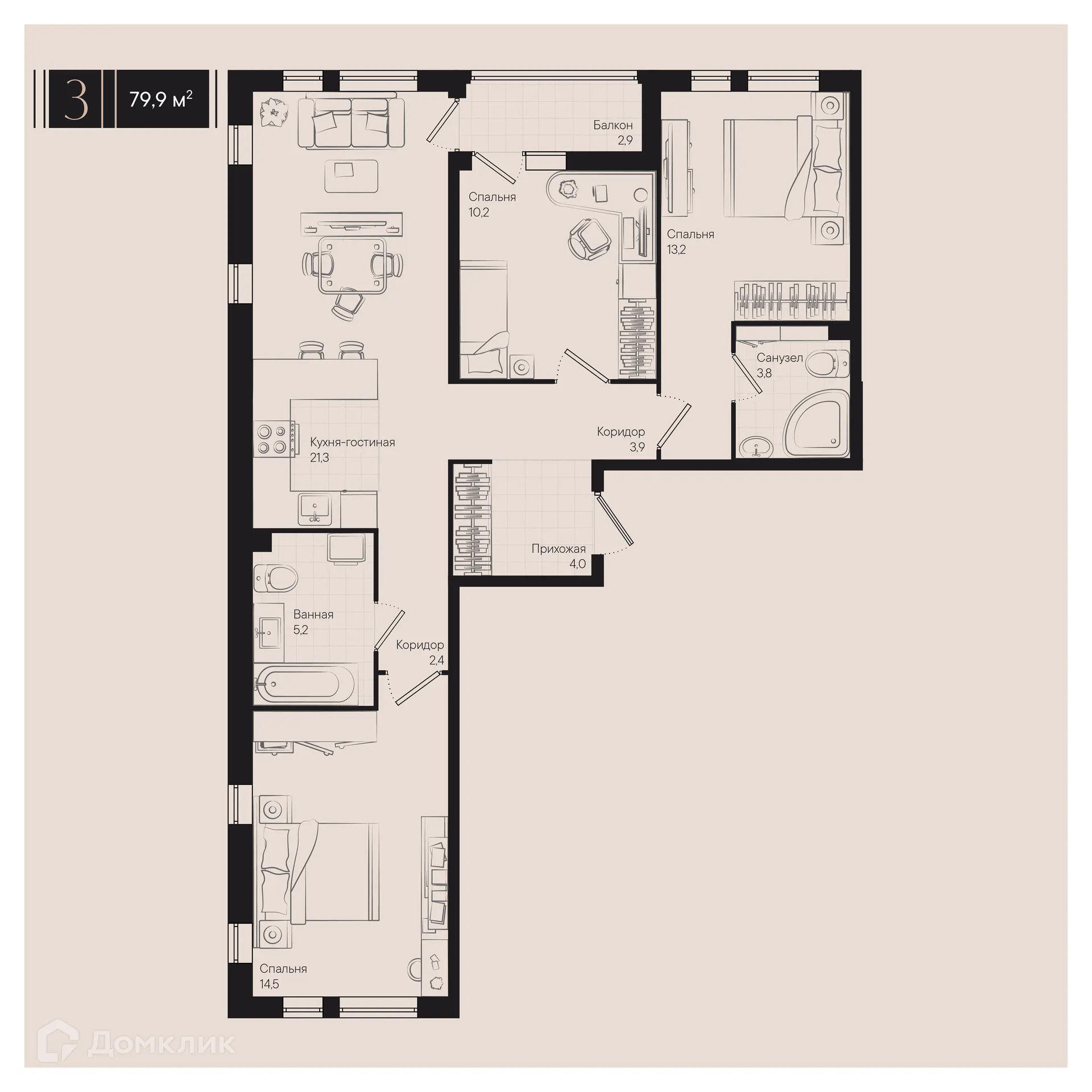 Фото квартиры в ЖК Культурный квартал Эрмитаж