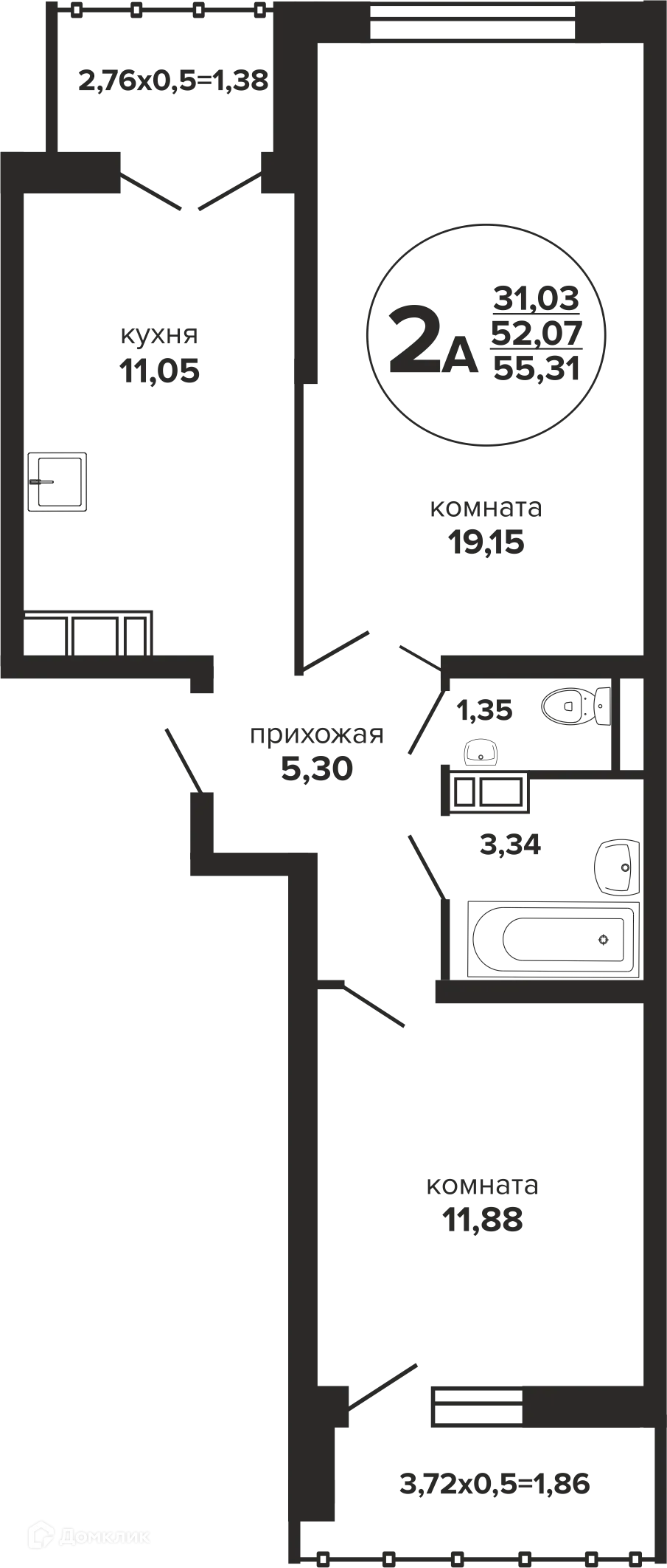 Фото квартиры в ЖК Гулливер