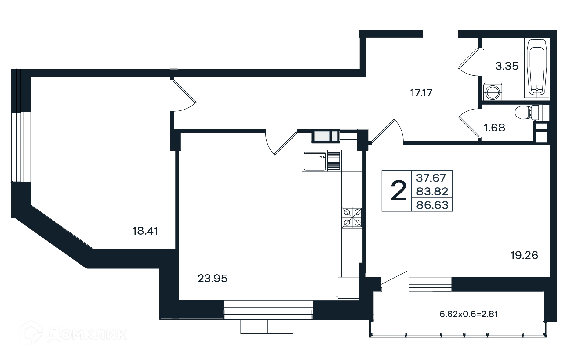 Фото квартиры в ЖК "ЭНДЕМИК"