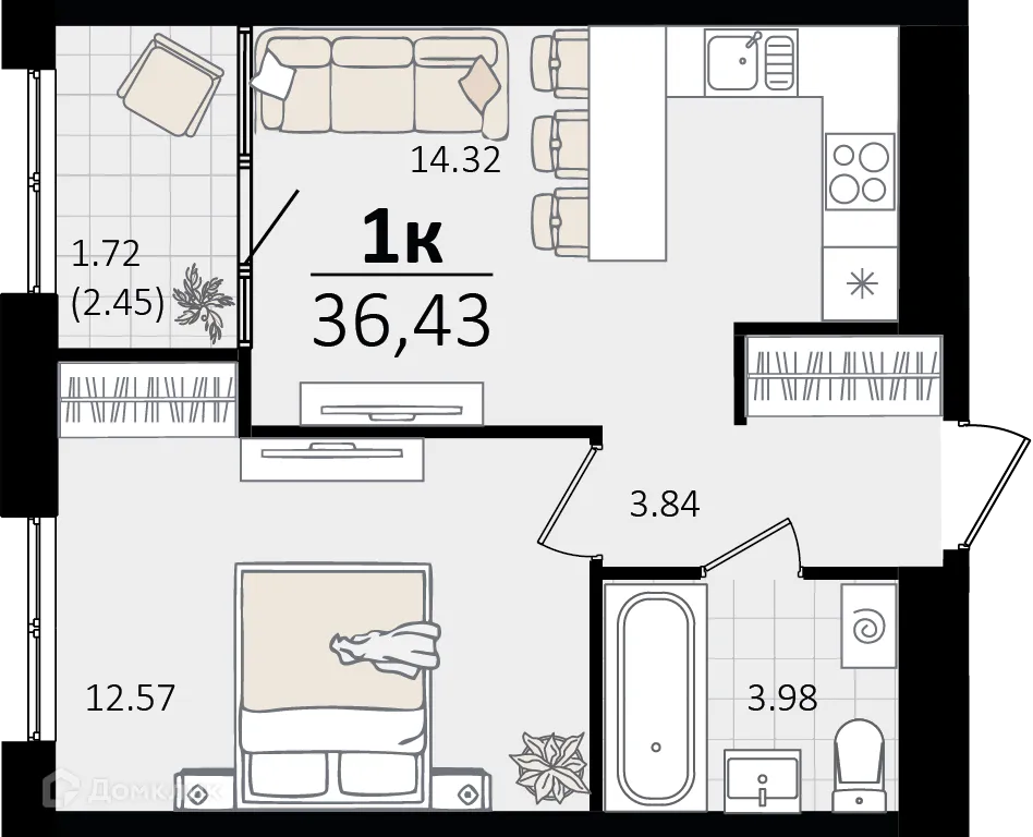 Фото квартиры в ЖК Патрики