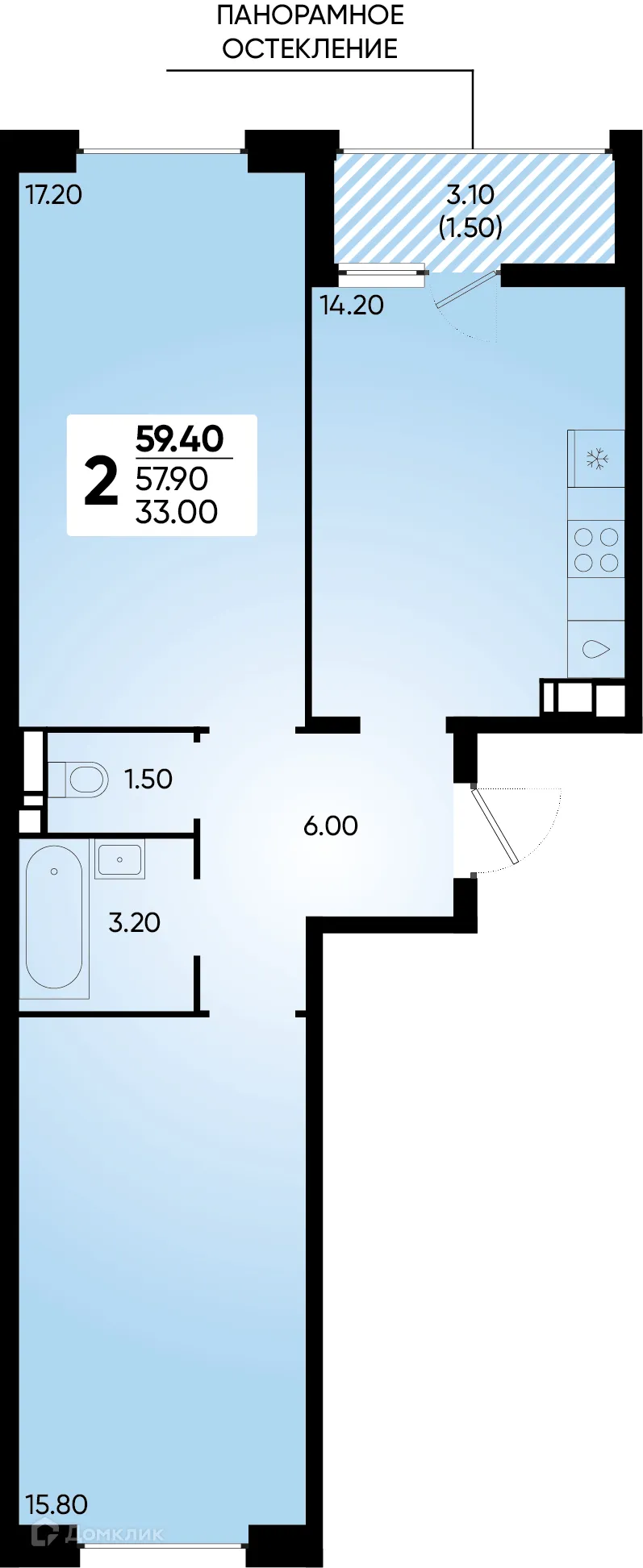Фото квартиры в ЖК Клубный квартал Архитектор