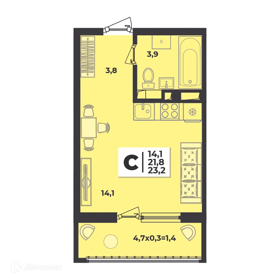 Фото квартиры в ЖК "ЛЕТО"