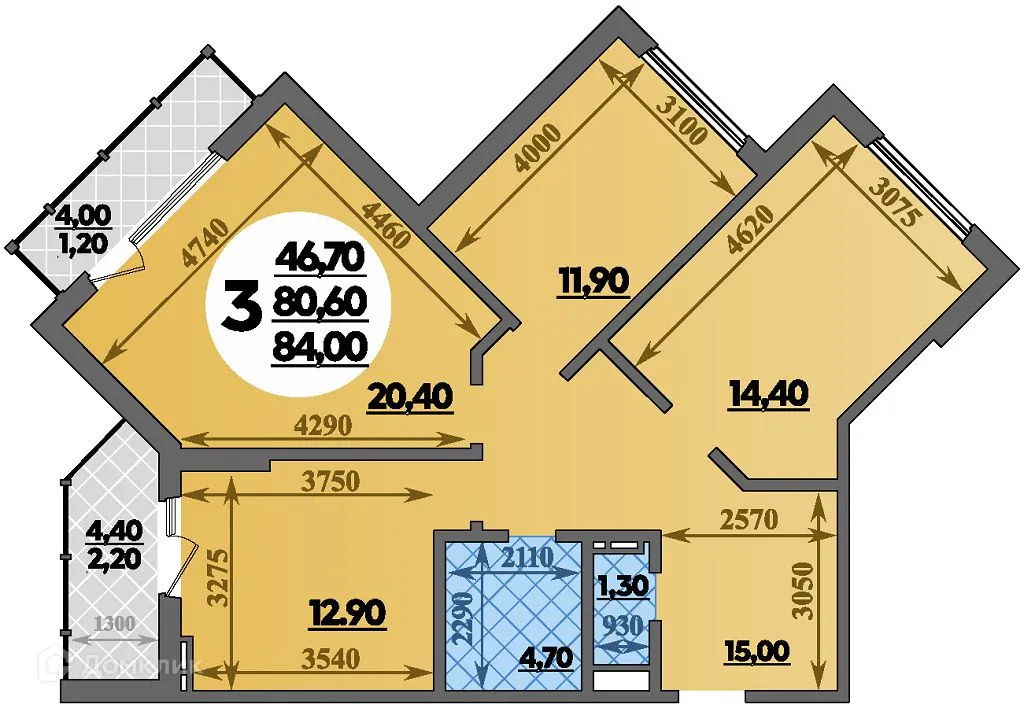 Фото квартиры в ЖК ПАРК У ДОМА