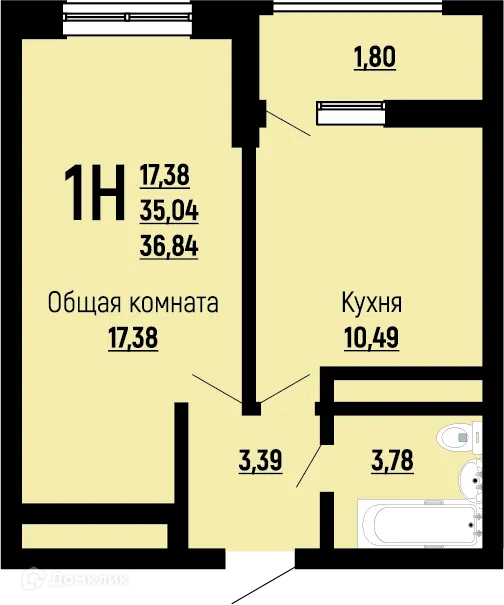 Фото квартиры в ЖК Славянка